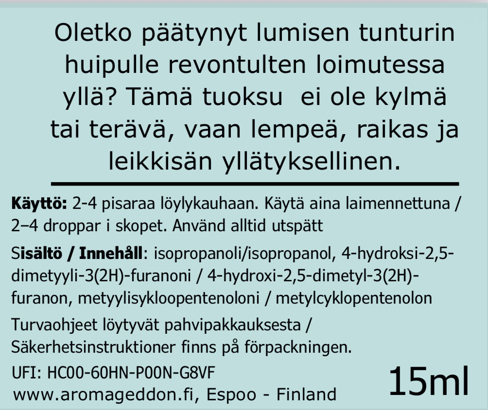 Lumilaser - saunatuoksu